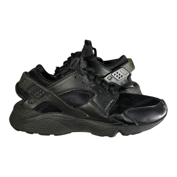 Nike Air Huarache Triple Black Sneaker Size 8 318429-003 Retro Running - Picture 7 of 8